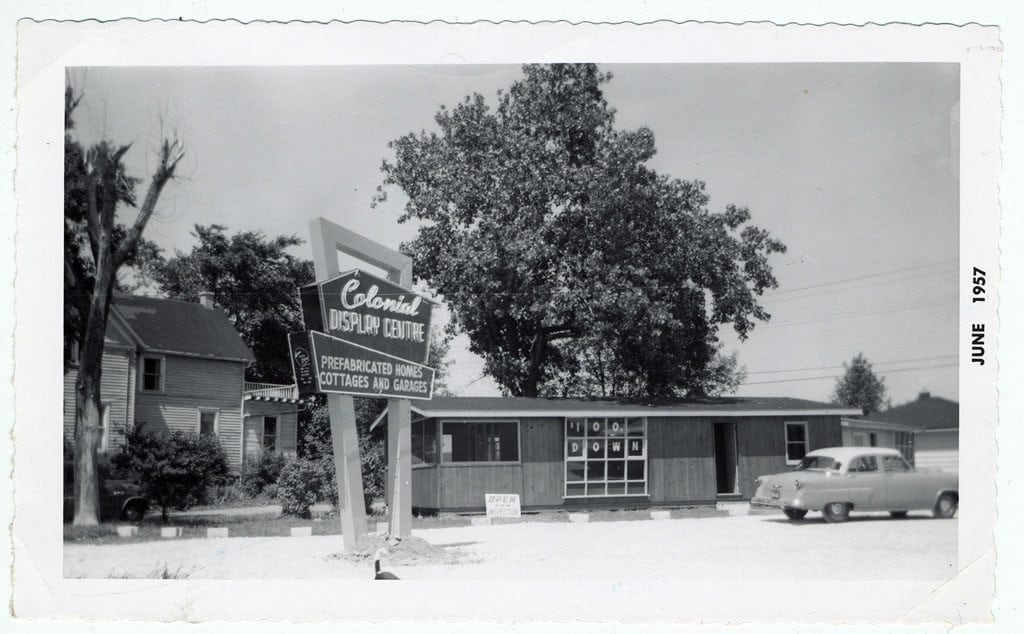 1957 Colonial Homes, the precursor to Lindal Cedar Homes.