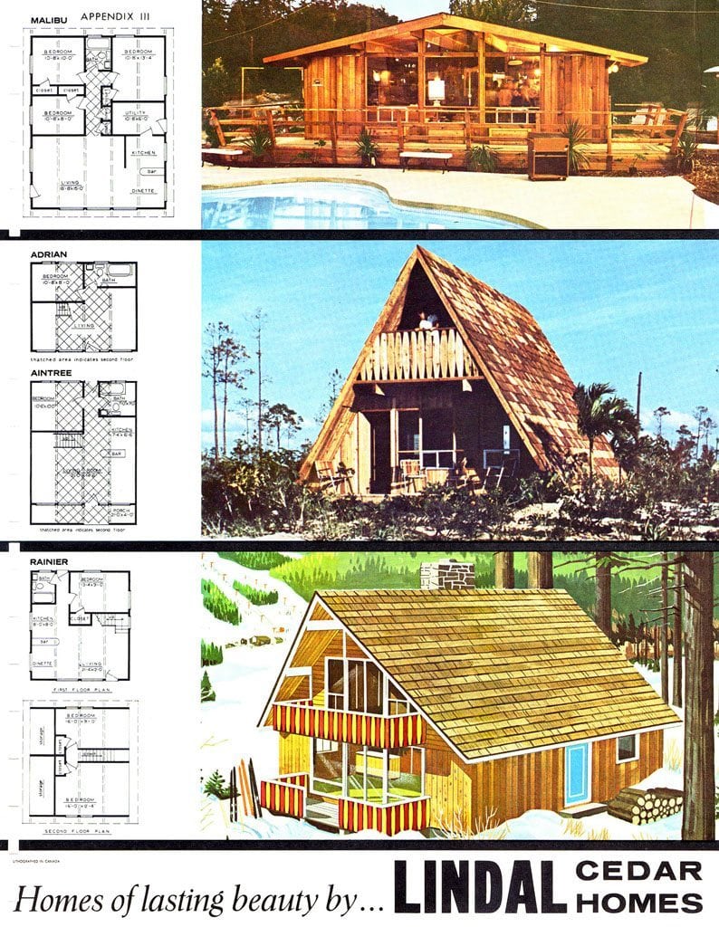 Historical Plans From Lindal Cedar Homes.