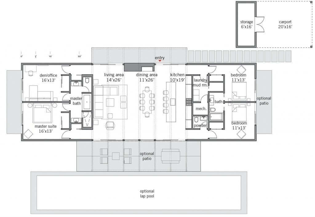 Dowling 2230 home design for Lindal Cedar Homes