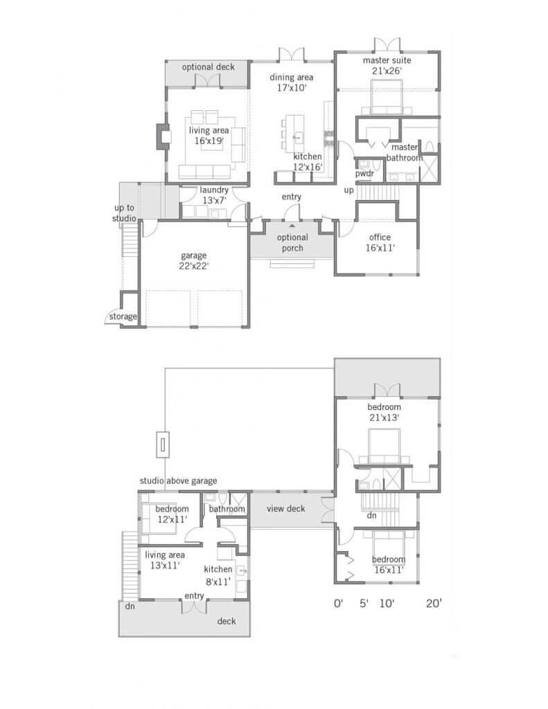Custom Elements Modern Home Cascade 2493 Floor Plan