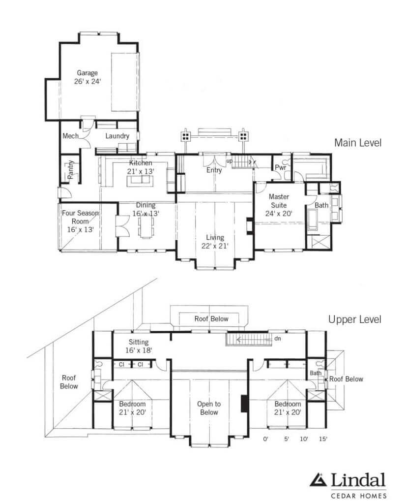 Creekside Lodge Floor Plan Lindal Cedar Homes