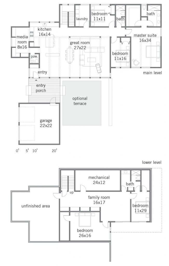 Lindal Elements Cypress 4285 Floor Plans