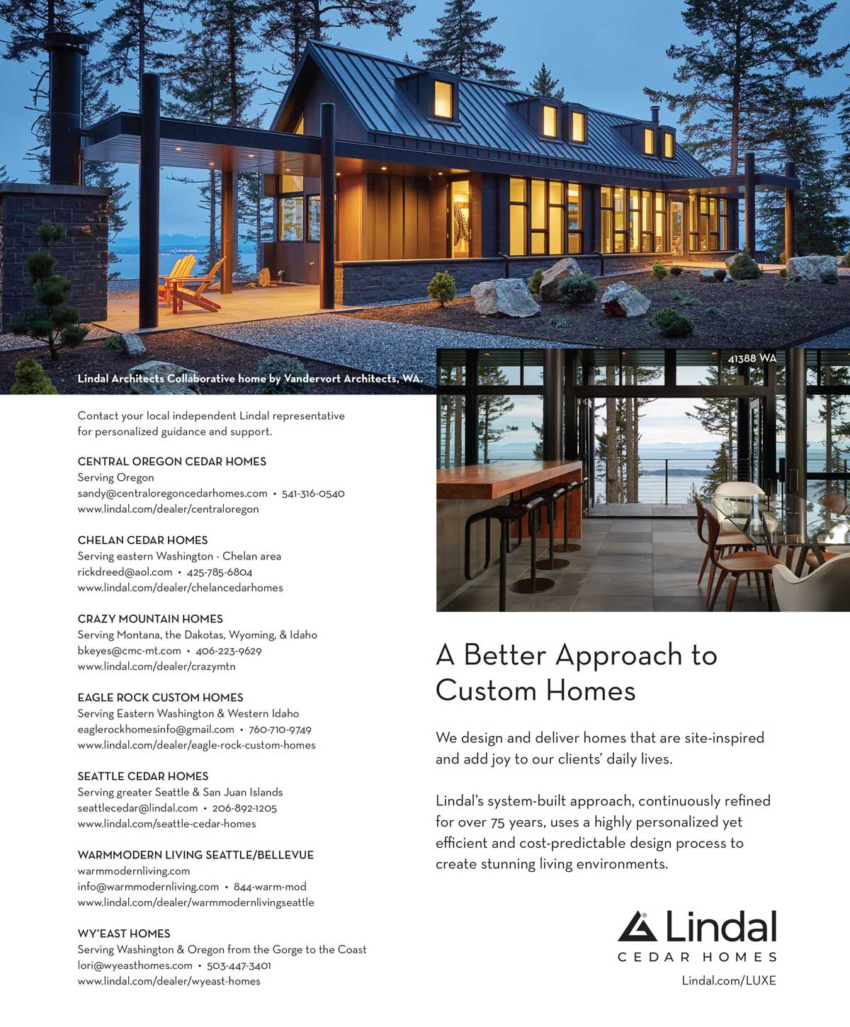 LUXE Magazine Lindal Architect Collaborative 