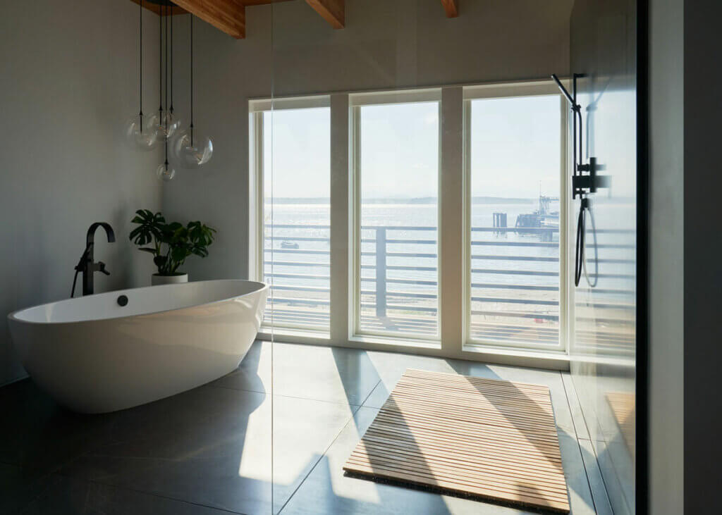 master bath ocean view