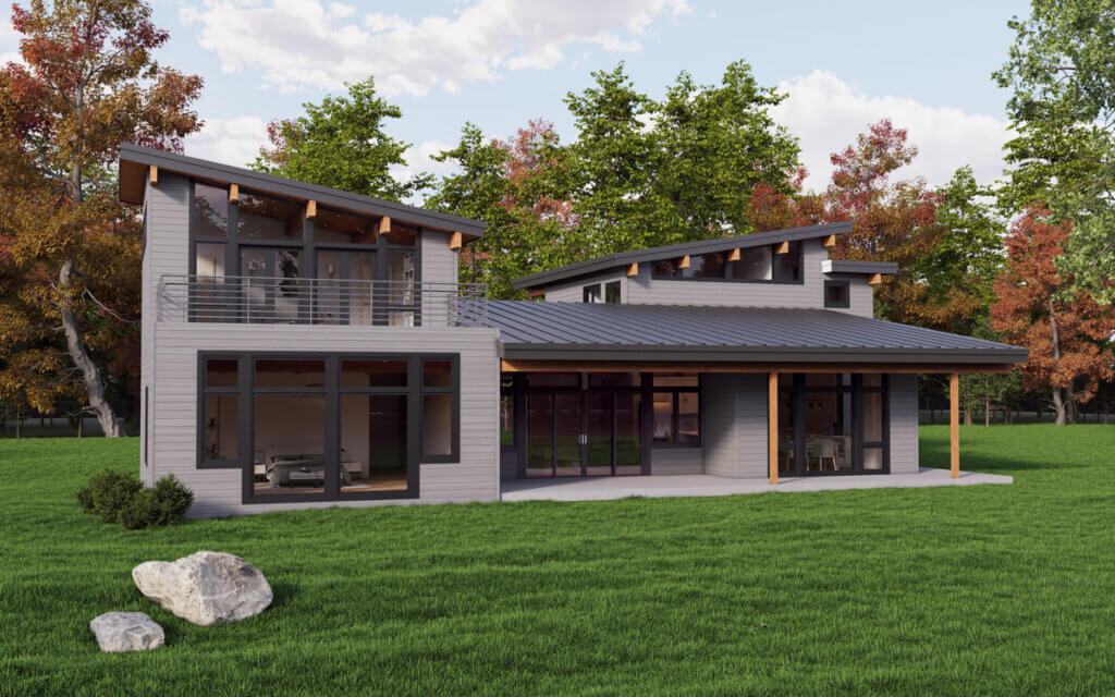 2024 Cascade rendering butterfly roof