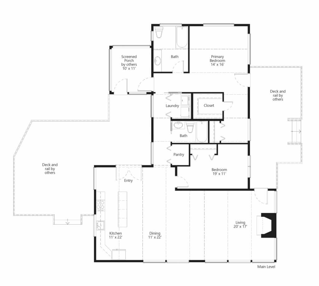 small home floor plan elements modern