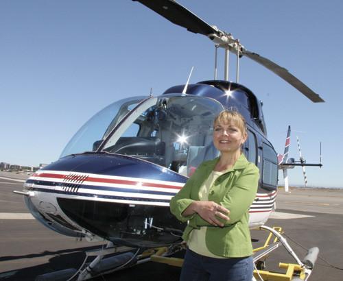 Laurie Pitman people helicopter