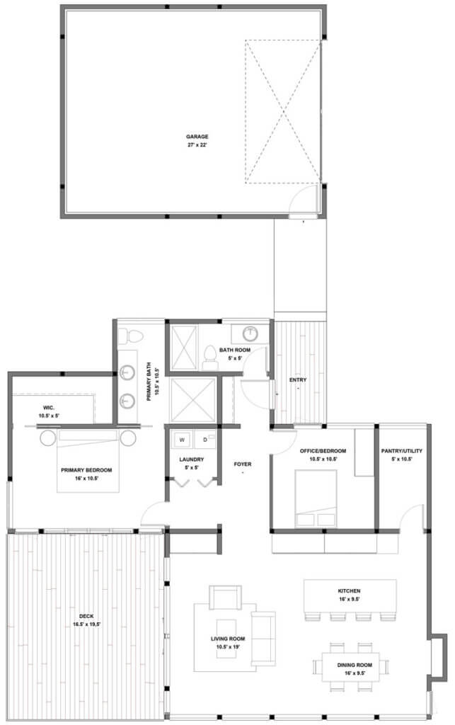 Polar small home floor plan