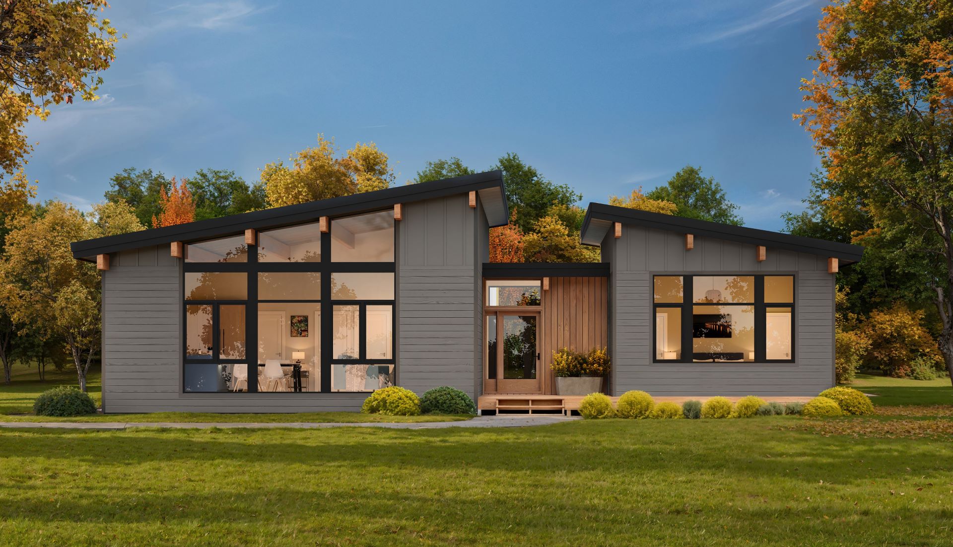 Cedar Home one level 1283 SF